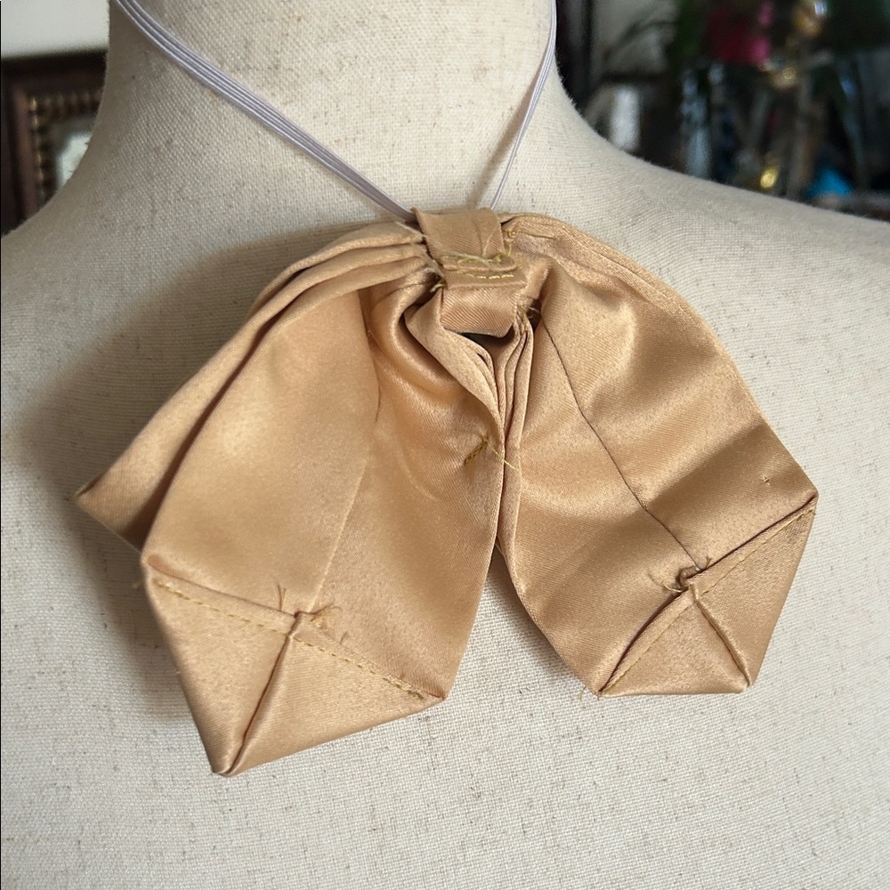 Equestrian Gold Embroidered Bow Tie View 3